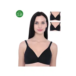 Inner Sense Organic Cotton Antimicrobial Nursing Bra Pack of 3 - Black-picture-24