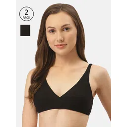 Inner Sense Pack of 2 Black Non-Wired Non Padded Antimicrobial Sustainable Maternity Bra IMBC007G_7G-picture-36