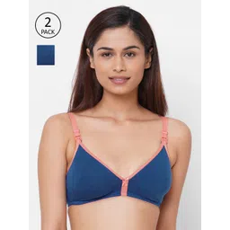 Inner Sense Pack of 2 Blue Solid Non-Wired Non Padded Maternity Sustainable Bra IMB006A_6A-image-38