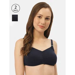 Inner Sense Pack Of 2 Navy Blue Solid Non-Wired Sustainable Maternity Bra IMBC001B_1B-image-39