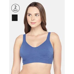 Inner Sense Pack of 2 Non-Wired Non Padded Sustainable Everyday Bra ISBC097-Black_ISBC098-picture-30