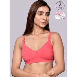 Inner Sense Pack Of 2 Organic Cotton Antimicrobial Women Feeding Bra-picture-22