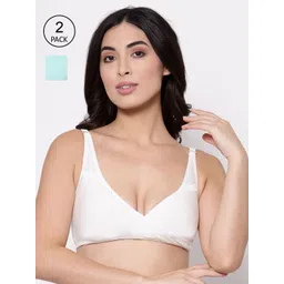 Inner Sense Pack of 2 White Non-Wired Non Padded Organic Cotton Maternity Sustainable Bras IMB007C_7E-picture-24