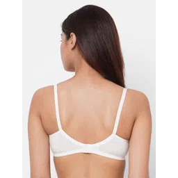 Inner Sense Pack Of 2 White Organic Cotton Antimicrobial Sustainable Supportive Stitch Bras ISBC099 image 3