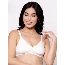 Inner Sense Pack Of 2 White Solid Organic Cotton Antimicrobial T-shirt Sustainable Bras ISB100-picture-17