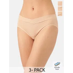 Inner Sense Pack Of 3 Anti Microbial V-Band Hipster Briefs-picture-20