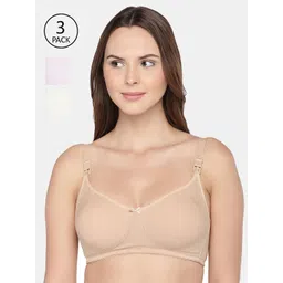 Inner Sense Pack of 3 Assorted Solid Antimicrobial Maternity Sustainable Bra IMB005A_5B_5F--picture-40