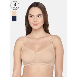 Inner Sense Pack Of 3 Solid Organic Cotton Sustainable Maternity Bras IMBC005A_5A_5E-picture-38