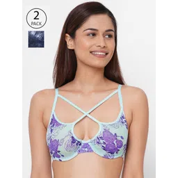 Inner Sense Set Of 2 Blue Underwired Lightly Padded Organic Cotton Everyday Sustainable Bras ISB052_53-image-40