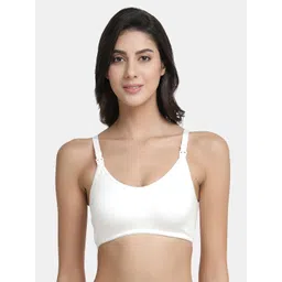 Inner Sense White Solid Non-Wired Non Padded Maternity Sustainable Bra IMB004F-picture-18