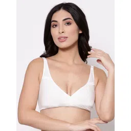 Inner Sense White Solid Organic Cotton Antimicrobial Sustainable Sleeping/Feeding Bra AIMB007E-picture-40