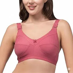 innermuller Amber Women’s Full Coverage Non-Padded Bra | Seamed Design with Wire-Free Comfort | Soft Cotton Blend Everyday Innerwear for Enhanced Support | Ideal for Daily Use, Sarees & Kurtis-picture-50