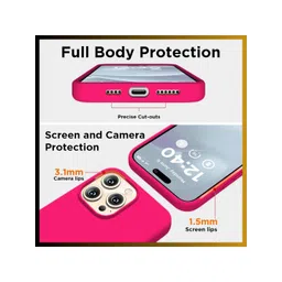 INNOPACE Silicone iPhone 15 Pro Max Back Case image 5