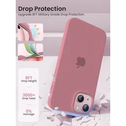 INNOPACE Unisex iPhone 13 Solid Sleek Grip Scratch & Impact Resistant Back Case image 4