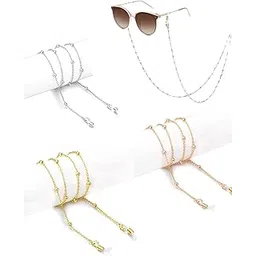 inocean 3PCS Specs Holder Strap, Spectacle Chain for Women, Elegant Eyewear Accessory for Formal Occasion, Anti-Slip Design, Stylish Spectacle Chain for Women with Versatile Wearability, Suitable for occasion-picture-12