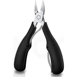 INOG Nail Cutter for Men & Women,Podiatrist Toenail Cuticle Cutter,Professional Thick & Ingrown Toe Nail Clippers,Pedicure Clippers Toenail Cutters,Super Sharp Curved Blade Grooming Tool (BLACK)-picture-38