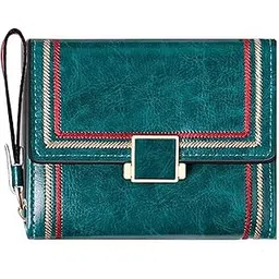 inovera (label) Stylish Tri-Fold Wallet for Women & Girls – Elegant Faux Leather Ladies Purse with Multiple Card Slots, Coin Pocket, and Secure Closure (Green)-picture-47