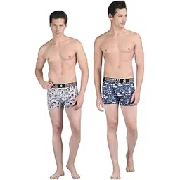 insanitee Men's Extra Thin Elastic Nylon Underwear Long Comfortable Breathable Comfort Boxer Brief All Over Printed Design-picture-20