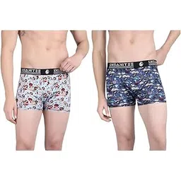 insanitee Men's Nylon Stretch Printed Trunk | Ultra-Soft, Breathable Innerwear for Men | Stylish & Supportive Fit-picture-35