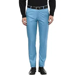 inspire Clothing Inspiration Jacu Sky Blue Slim Fit Formal Trouser for Men (Sky Blue)-picture-23