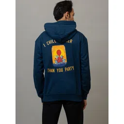 INSPRIE Men Printed Hooded Sweatshirt image 2
