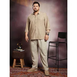 Instafab Plus Abstract Printed Comfort Spread Collar Cotton Shirt-picture-18