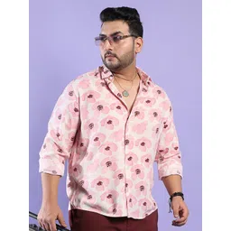 Instafab Plus Classic Fit Floral Printed Casual Shirt-picture-21