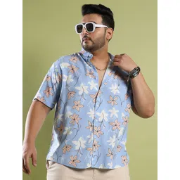 Instafab Plus Classic Floral Printed Casual Shirt-picture-22