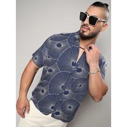 Instafab Plus Classic Floral Printed Casual Shirt-picture-25