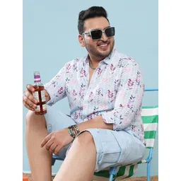 Instafab Plus Classic Floral Printed Casual Shirt-picture-17