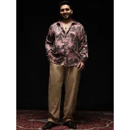 Instafab Plus Comfort Spread Collar Long Sleeves Relaxed Fit Cotton Shirt-picture-26