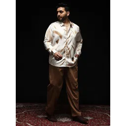 Instafab Plus Comfort Spread Collar Long Sleeves Relaxed Fit Shirt-picture-19