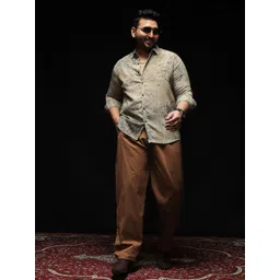 Instafab Plus Comfort Spread Collar Long Sleeves Relaxed Fit Shirt-picture-29