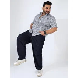 Instafab Plus Men Comfort Floral Opaque Printed Casual Shirt-picture-33