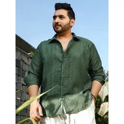 Instafab Plus Men Comfort Opaque Casual Shirt-picture-34