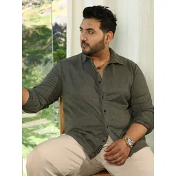 Instafab Plus Men Comfort Opaque Casual Shirt-picture-39