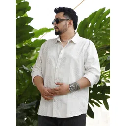 Instafab Plus Men Comfort Opaque Printed Casual Shirt-picture-39