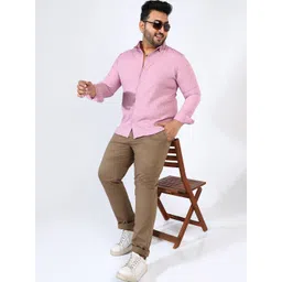 Instafab Plus Men Comfort Opaque Striped Casual Shirt-picture-12