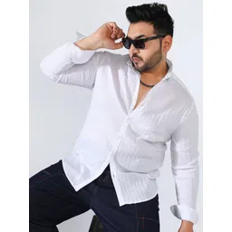 Instafab Plus Men Comfort Opaque Striped Casual Shirt-picture-36