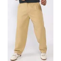 Instafab Plus Men Comfort Relaxed Fit Mid-Rise Trousers-picture-30