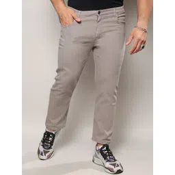 Instafab Plus Men Jean Relaxed Fit Light Fade Clean Look Cotton Jeans-picture-19