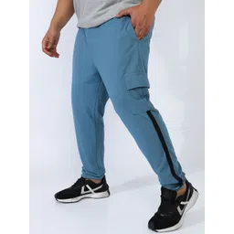 Instafab Plus Men Mid Rise Relaxed Fit Cargo Track Pants-picture-39