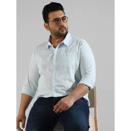 Instafab Plus Men Plus Size Classic Casual Cotton Shirt-picture-15