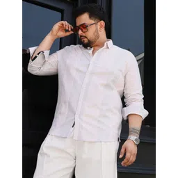 Instafab Plus Men Plus Size Comfort Striped Cotton Casual Shirt-picture-39