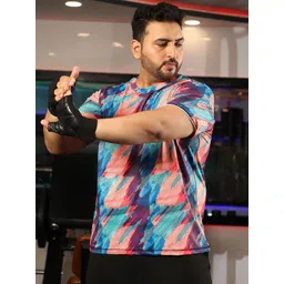 Instafab Plus Men Printed Polo Collar Pockets T-shirt-picture-22