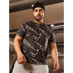 Instafab Plus Men Printed Polo Collar Pockets T-shirt-picture-21