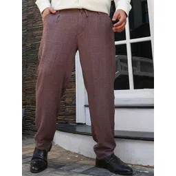 Instafab Plus Men Relaxed Fit Comfort Trousers-picture-16