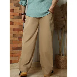 Instafab Plus Men Relaxed Fit Mid-Rise Comfort Easy Wash Trousers-picture-20