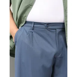 Instafab Plus Men Relaxed Fit Mid-Rise Trousers image 5