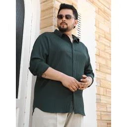 Instafab Plus Men Striped Comfort Casual Shirt image 1